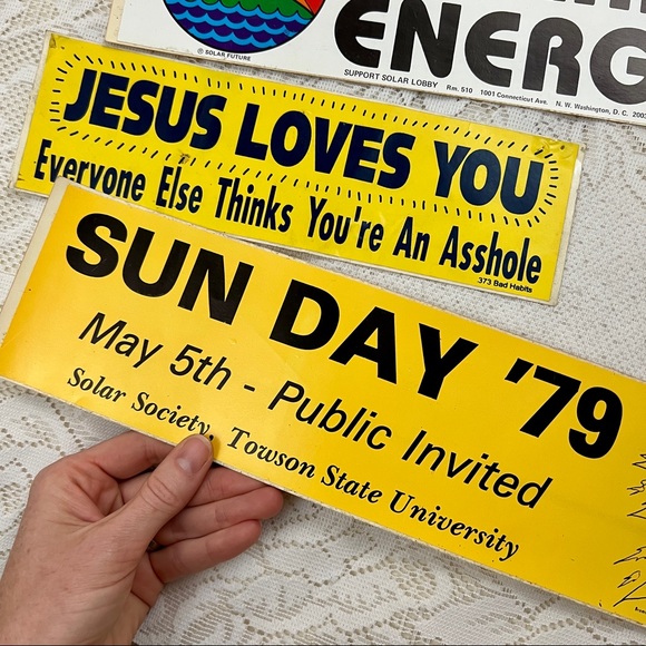 3 vintage bumper stickers - Picture 4 of 13